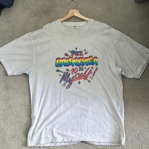 Balenciaga Gray Graphic T-Shirt